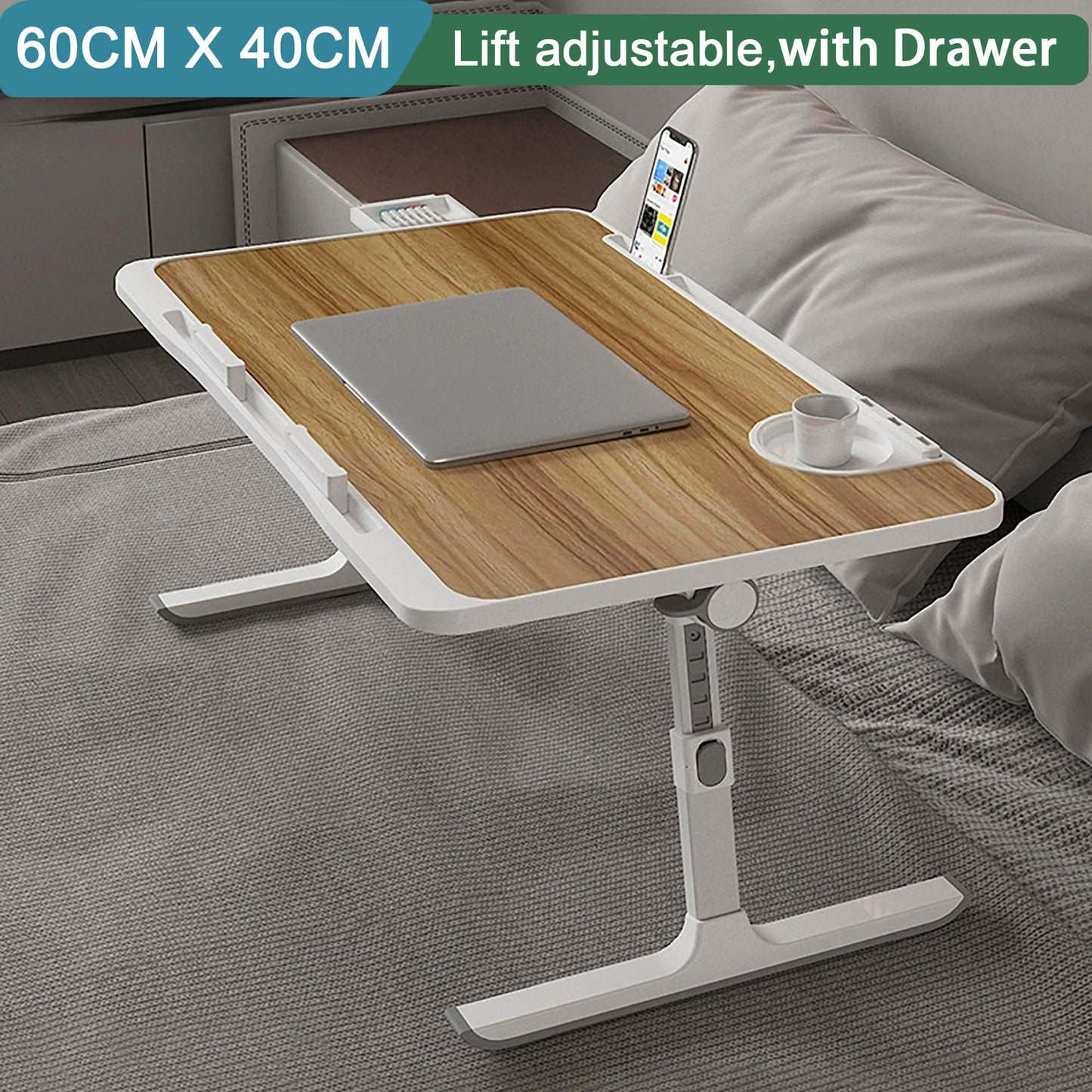 Adjustable Laptop Bed Table,UK local,laptop tray for bed,Eating on Bed, Sofa