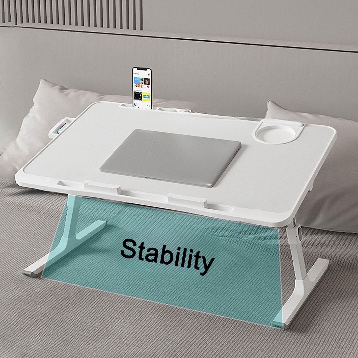 Adjustable Laptop Bed Table,UK local,laptop tray for bed,Eating on Bed, Sofa
