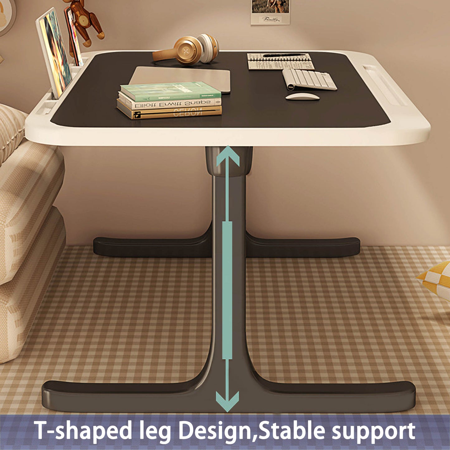 Laptop Bed Table,UK local, Laptop Stand with Drawer, Folding Legs, laptop tray for bed