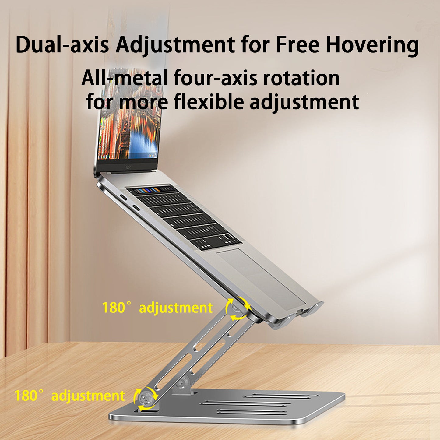 Laptop Stand Adjustable Height, UK local, Ergonomic Laptop Riser Holder for Desk