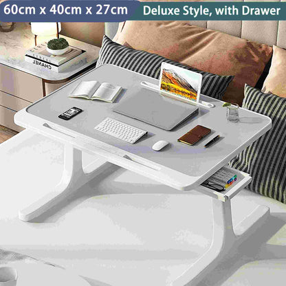Laptop Bed Table,UK local, Laptop Stand with Drawer, Folding Legs, laptop tray for bed